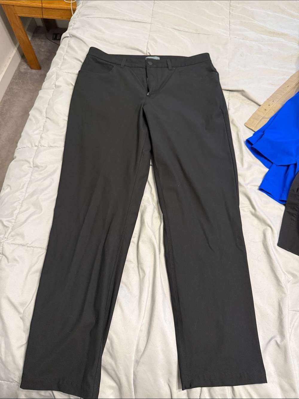 Men's Black Stretch Dress Trousers